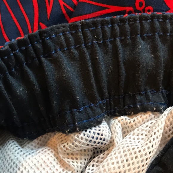 Nautica Men’s Swim Trunks S Small Blue Red - Picture 5 of 11